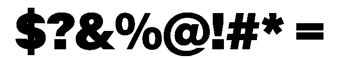 KMRMelangeGrotesk ExtraBlack Instance Font OTHER CHARS