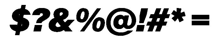 KMRMelangeGrotesk ExtraBlackItalic Instance Font OTHER CHARS