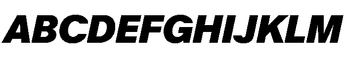 KMRMelangeGrotesk ExtraBlackItalic Instance Font UPPERCASE