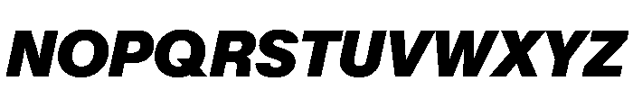 KMRMelangeGrotesk ExtraBlackItalic Instance Font UPPERCASE