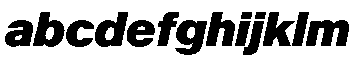 KMRMelangeGrotesk ExtraBlackItalic Instance FONT