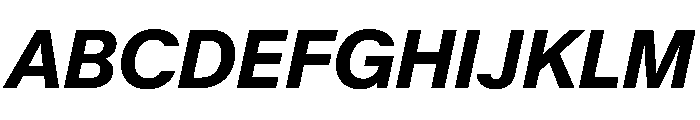 KMRMelangeGrotesk ExtraBoldItalic Instance Font UPPERCASE