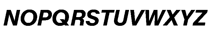 KMRMelangeGrotesk ExtraBoldItalic Instance Font UPPERCASE