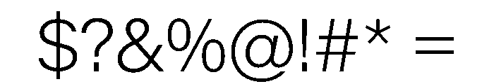 KMRMelangeGrotesk ExtraLight Instance Font OTHER CHARS