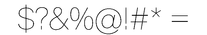 KMRMelangeGrotesk Hairline Instance Font OTHER CHARS