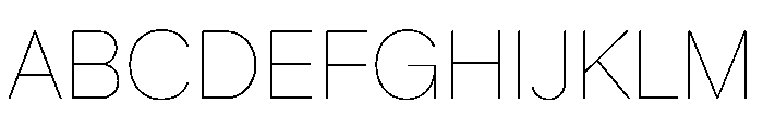 KMRMelangeGrotesk Hairline Instance Font UPPERCASE