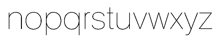 KMRMelangeGrotesk Hairline Instance Font LOWERCASE