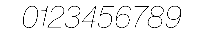 KMRMelangeGrotesk HairlineItalic Instance Font OTHER CHARS