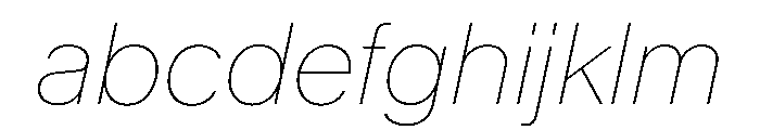 KMRMelangeGrotesk HairlineItalic Instance FONT