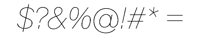 KMRMelangeGrotesk HlIt Font OTHER CHARS