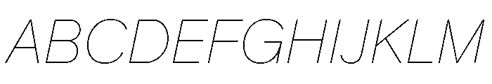 KMRMelangeGrotesk HlIt Font UPPERCASE