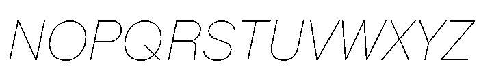 KMRMelangeGrotesk HlIt Font UPPERCASE