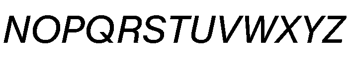 KMRMelangeGrotesk It Font UPPERCASE