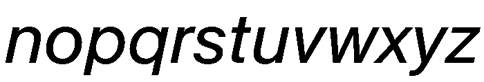 KMRMelangeGrotesk It Font LOWERCASE
