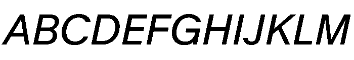 KMRMelangeGrotesk Italic Instance Font UPPERCASE
