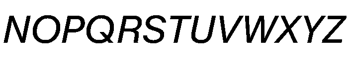 KMRMelangeGrotesk Italic Instance Font UPPERCASE