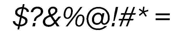 KMRMelangeGrotesk LightItalic Instance Font OTHER CHARS