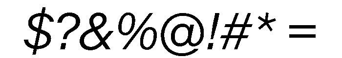 KMRMelangeGrotesk LtIt Font OTHER CHARS