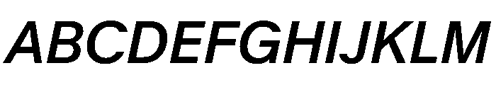 KMRMelangeGrotesk MediumItalic Instance Font UPPERCASE