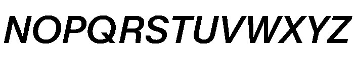 KMRMelangeGrotesk MediumItalic Instance Font UPPERCASE