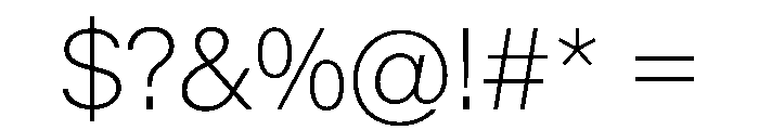 KMRMelangeGrotesk Thin Instance Font OTHER CHARS