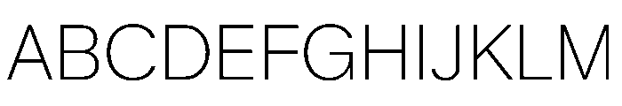 KMRMelangeGrotesk Thin Instance Font UPPERCASE