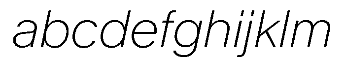 KMRMelangeGrotesk ThinItalic Instance FONT