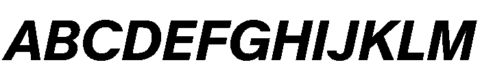 KMRMelangeGrotesk XBdIt Font UPPERCASE