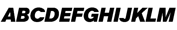 KMRMelangeGrotesk XBlkIt Font UPPERCASE