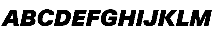 KMRWaldenburg BlackItalic Font UPPERCASE