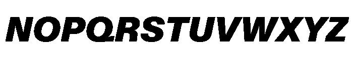 KMRWaldenburg BlackItalic Font UPPERCASE