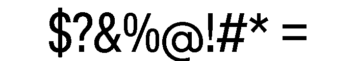 KMRWaldenburg Condensed Font OTHER CHARS