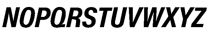 KMRWaldenburg CondensedBoldItalic Font UPPERCASE