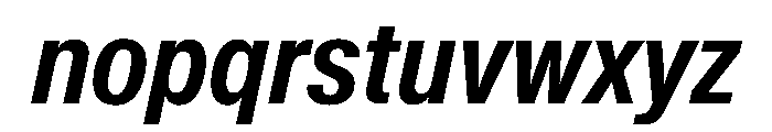 KMRWaldenburg CondensedBoldItalic Font LOWERCASE