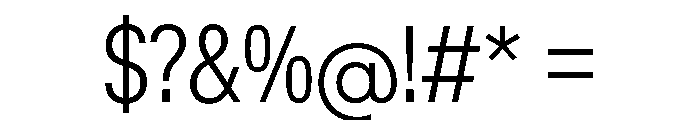 KMRWaldenburg CondensedLight Font OTHER CHARS