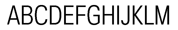 KMRWaldenburg CondensedLight Font UPPERCASE