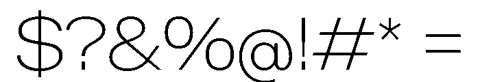 KMRWaldenburg ExtendedThin Font OTHER CHARS