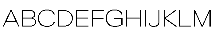 KMRWaldenburg ExtendedThin Font UPPERCASE