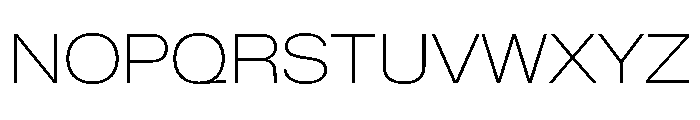 KMRWaldenburg ExtendedThin Font UPPERCASE