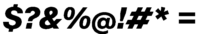 KMRWaldenburg HeavyItalic Font OTHER CHARS