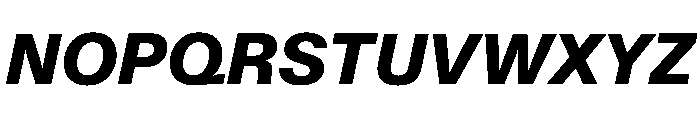 KMRWaldenburg HeavyItalic Font UPPERCASE