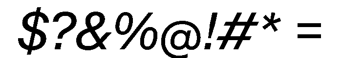 KMRWaldenburg Italic Font OTHER CHARS