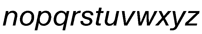KMRWaldenburg Italic Font LOWERCASE