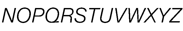 KMRWaldenburg LightItalic Font UPPERCASE