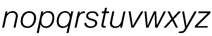KMRWaldenburg LightItalic Font LOWERCASE