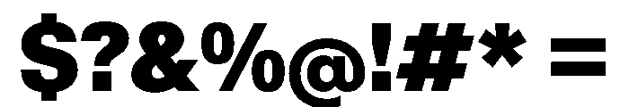 KMRWaldenburg SemiCondensedBlack Font OTHER CHARS