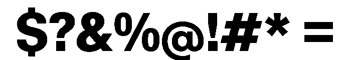 KMRWaldenburg SemiCondensedHeavy Font OTHER CHARS