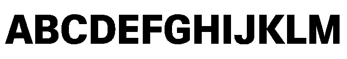 KMRWaldenburg SemiCondensedHeavy Font UPPERCASE