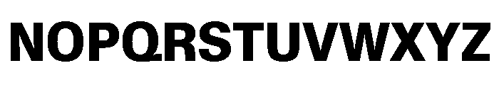KMRWaldenburg SemiCondensedHeavy Font UPPERCASE
