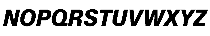 KMRWaldenburg SemiCondensedHeavyItalic Font UPPERCASE